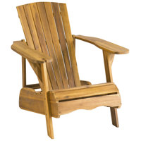 Briaca Solid Wood Adirondack Chair by Highland Dunes
