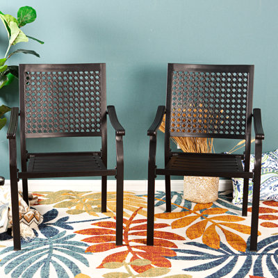 Argyri Stacking Patio Dining Chairs by Lark Manor