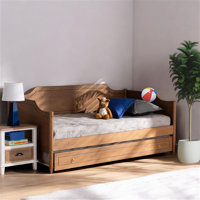 Solid Wood Daybed with Trundle by Red Barrel Studio