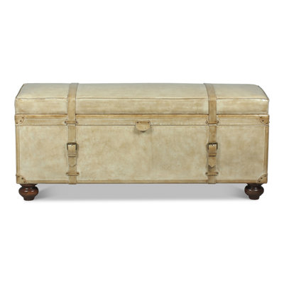 Moralez Leather Upholstered Fliptop Storage Bench by Astoria Grand