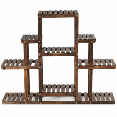 Athalla Rectangular Multi-Tiered Solid Wood Plant Stand by Lark Manor