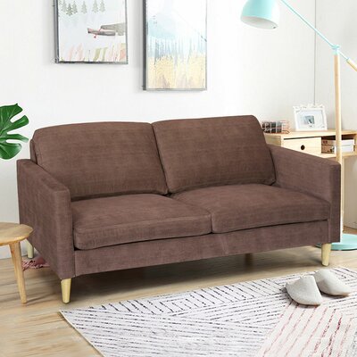 Teegan 73.5" Square Arm Loveseat by Wrought Studio