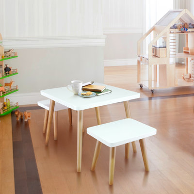 Warwickshire Kids 3 Piece Play Table and Chair Set by Harriet Bee