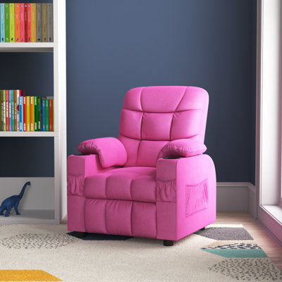 Heacock Kids Recliner with Cup Holder by Viv + Rae