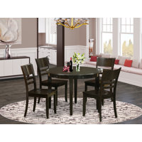 Toothman Rubberwood Solid Wood Dining Set by Winston Porter