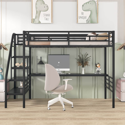 Bachand Twin Steel Loft Bed by Isabelle and Max by Isabelle & Max