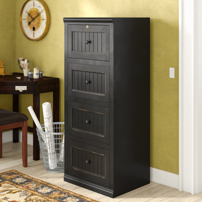 Didier 4-Drawer Vertical Filing Cabinet by World Menagerie