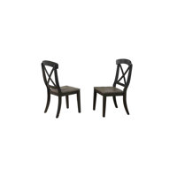 Delanta Transitional X-Back Solid Wood Dining Chair In White by August Grove