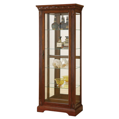 Emelle Lighted Curio Cabinet