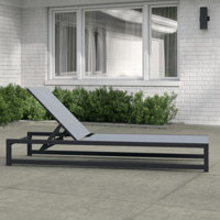 Alliyiah 77" Long Reclining Single Chaise by Wade Logan