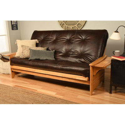 Stratford Faux leather Futon and Mattress