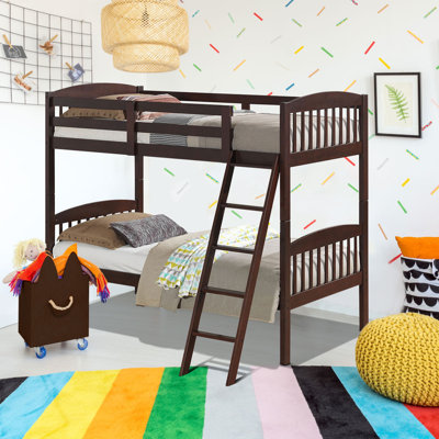 Maumee Twin Solid Wood Bunk Bed by Harriet Bee by Harriet Bee