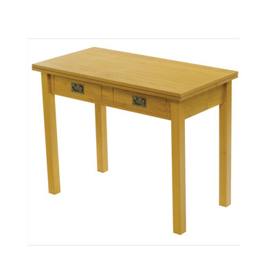 Meriline Extendable Rubberwood Dining Table by Red Barrel Studio