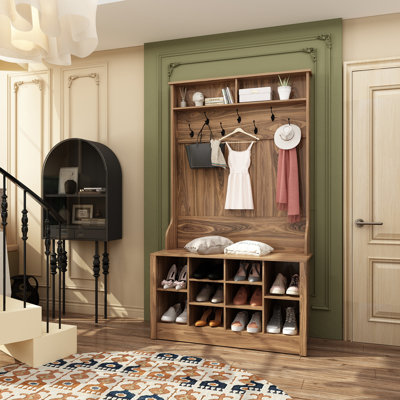 Keasal Hall Tree with Bench and Shoe Storage by Winston Porter
