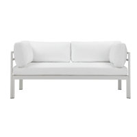 Pangea Home Novae 65" Aluminum Outdoor Patio Sofa with Quick-Dry Cushions – Modern Weather-Resistant Sofa with Rust-Free Frame & Easy Assembly by Joss & Main