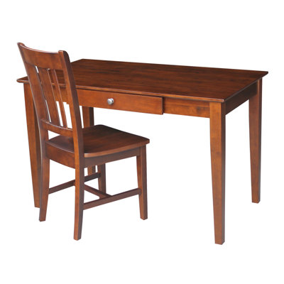 Lanagan Rectangular Writing Desk and Chair by August Grove