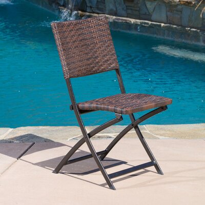 Womack Metal Outdoor Dining Side Chair by Wrought Studio