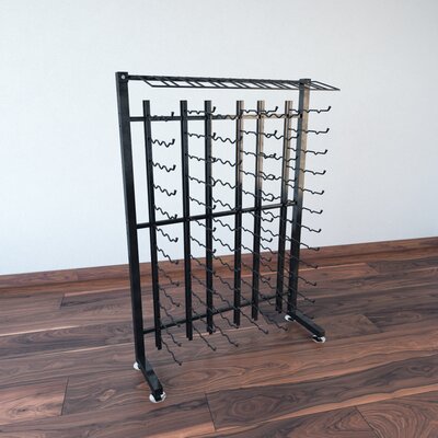 Illinois 117 Bottle Floor Wine Bottle Rack by Rebrilliant