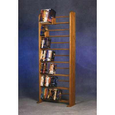 Dowel-Style Wooden DVD/VHS Rack - 05 Series by Rebrilliant