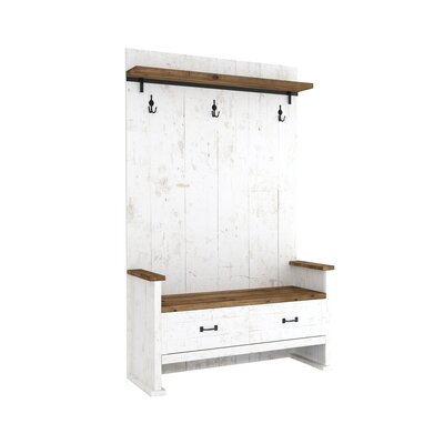 Haddox 41" Wide 2 Drawer Hall Bench by Laurel Foundry Modern Farmhouse