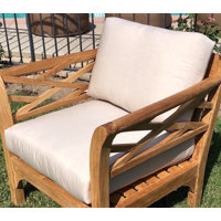 Indoor/Outdoor Sunbrella Seat/Back Cushion by Breakwater Bay
