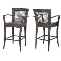 Gonvick 30" Patio Bar Stool by Highland Dunes