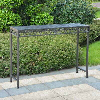 Anzum Iron Console Table by Lark Manor