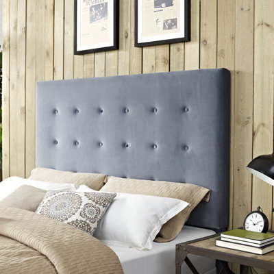 Benedict Upholstered Solid Wood Panel Headboard by Alcott Hill