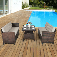 Collegedale 3 Piece Dining Set with Cushions by Ebern Designs