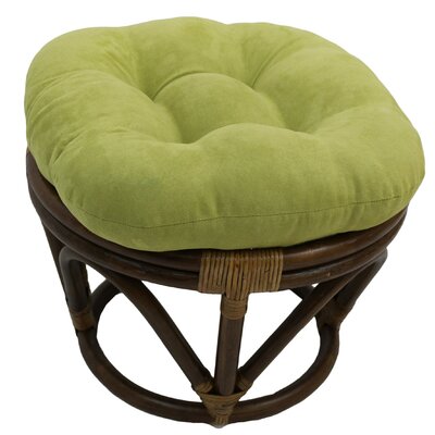 Wethington 18" Tufted Round Standard Ottoman by Bay Isle Home