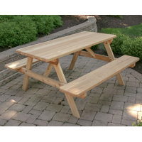 Fraizer Picnic Table by August Grove
