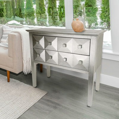 Furnier Modern Reflective 3 Drawer Chest by World Menagerie