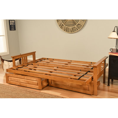 Stratford 86" Queen Futon and Mattress with Drawer set by The Twillery Co.