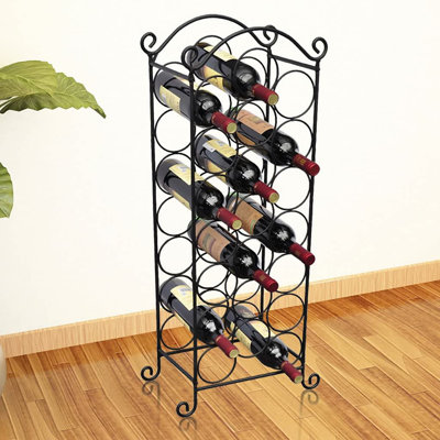 Wine Rack for 21 Bottles Metal by Winston Porter