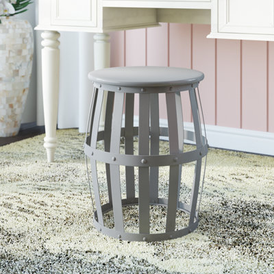 Cymble Metal Accent Stool by Breakwater Bay