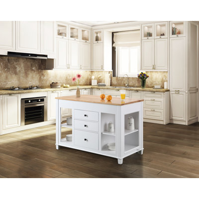 Casen Kitchen Island by August Grove