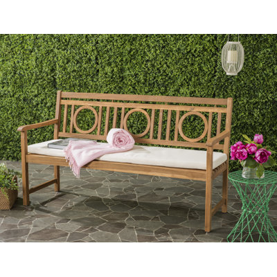 Wooden Garden Bench by Alcott Hill