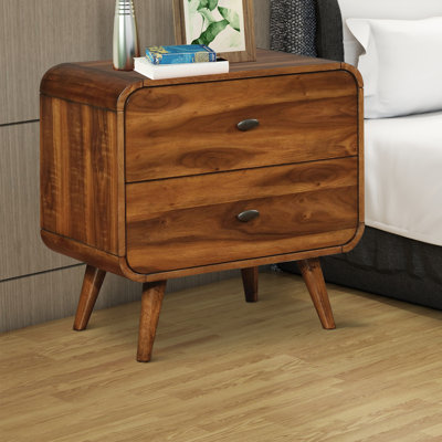 Lyah 2 Drawers Nightstand by George Oliver