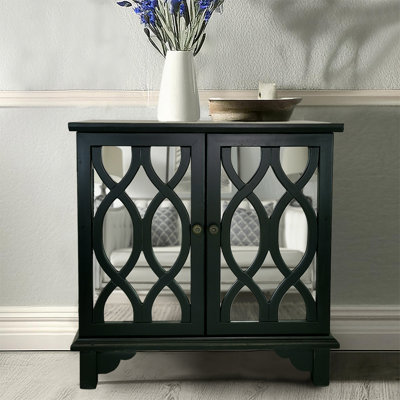 Elowen Mirror 2 Door Accent Cabinet by House of Hampton
