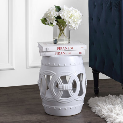 Brasstown Lucky Coins Chinese Ceramic Garden Stool by World Menagerie