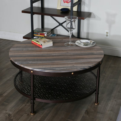 Stephany 4 Legs Coffee Table with Storage by Williston Forge