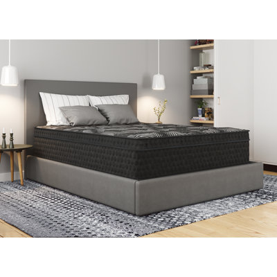 Airus Quilted Euro Top, Cooling Copper Memory Foam Hybrid - Medium Feel 14" by White Noise