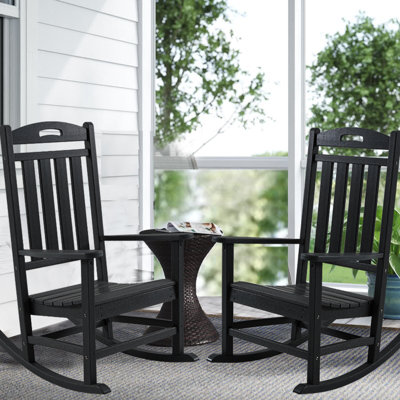 Mccutcheon Rocking Plastic Chair by Red Barrel Studio