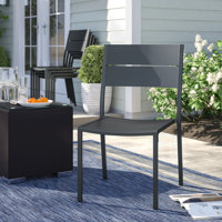 Brighton Stacking Patio Dining Side Chair by Sol 72 Outdoor