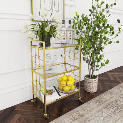 Charlye Bar Cart by Wade Logan