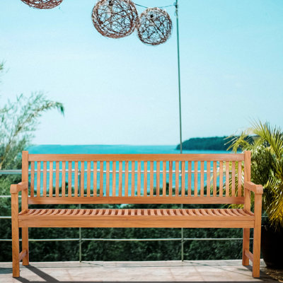 Quinlan A-Grade Teak Wood Garden Bench by Darby Home Co