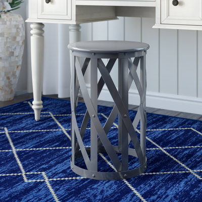 Cymble Metal Accent Stool by Breakwater Bay