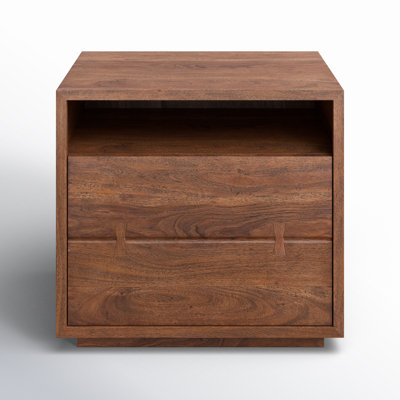 Broughton 1 - Drawer Solid Wood Nightstand by AllModern