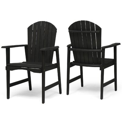 Rosalyn Acacia Patio Dining Armchair by Longshore Tides