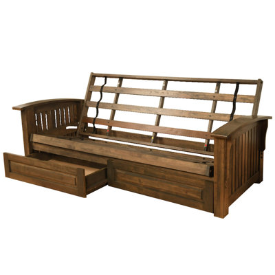Stratford Futon Frame and Storage Drawers, Mattress Not Included by The Twillery Co.